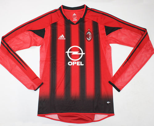 Maillot AC Milan Domicile Manches Longues Rétro 2004/05