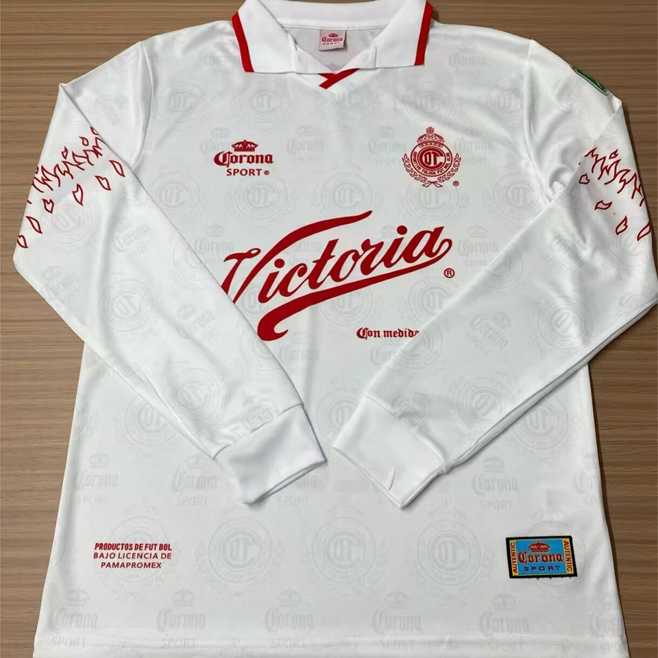 Maillot 97 Deportivo Toluca Extérieur Manches Longues Rétro