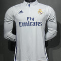 Maillot Real Madrid Domicile Manches Longues Rétro 2016/17 (Version Joueur)