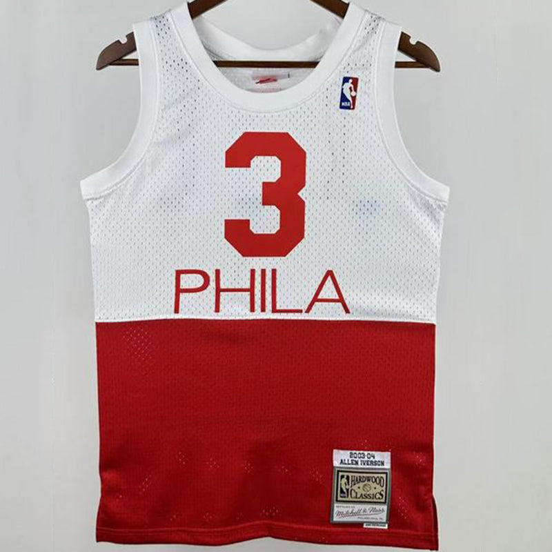 Maillot 76Ers Iverson 3 Rétro 2003/04