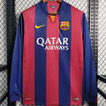 Maillot Barcelone Domicile Manches Longues Rétro 2014/15