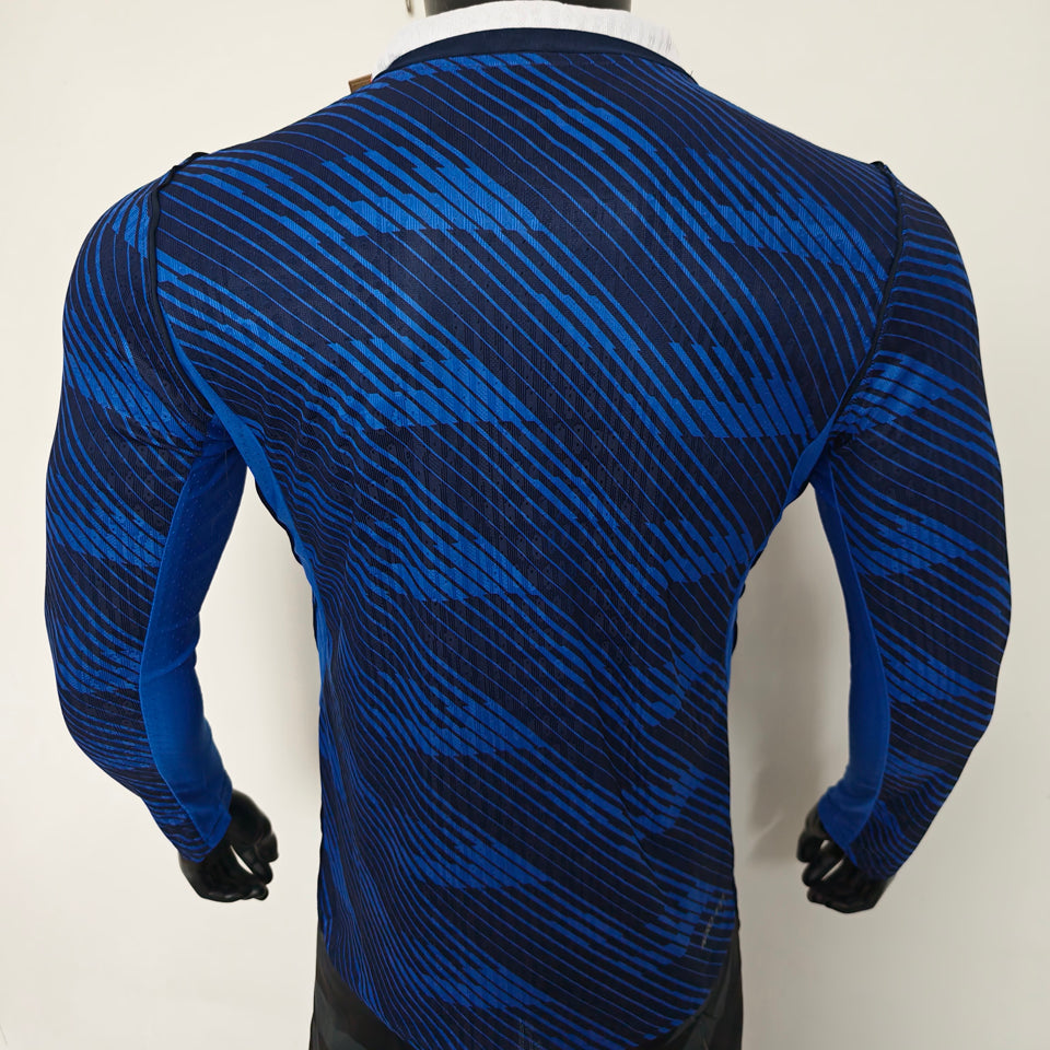 Maillot France Domicile Manches Longues 2026/27 (Version Joueur)