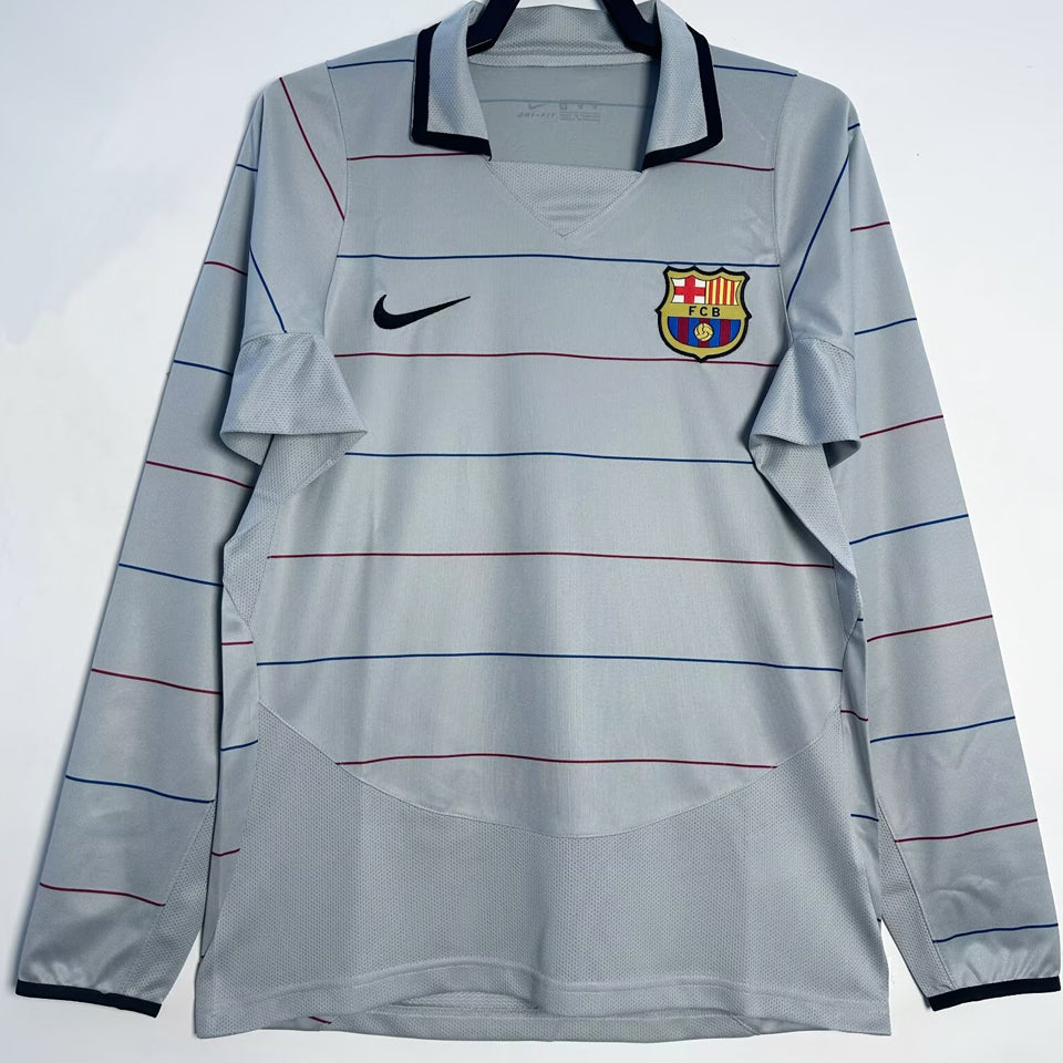 Maillot Barcelone Extérieur Manches Longues Rétro