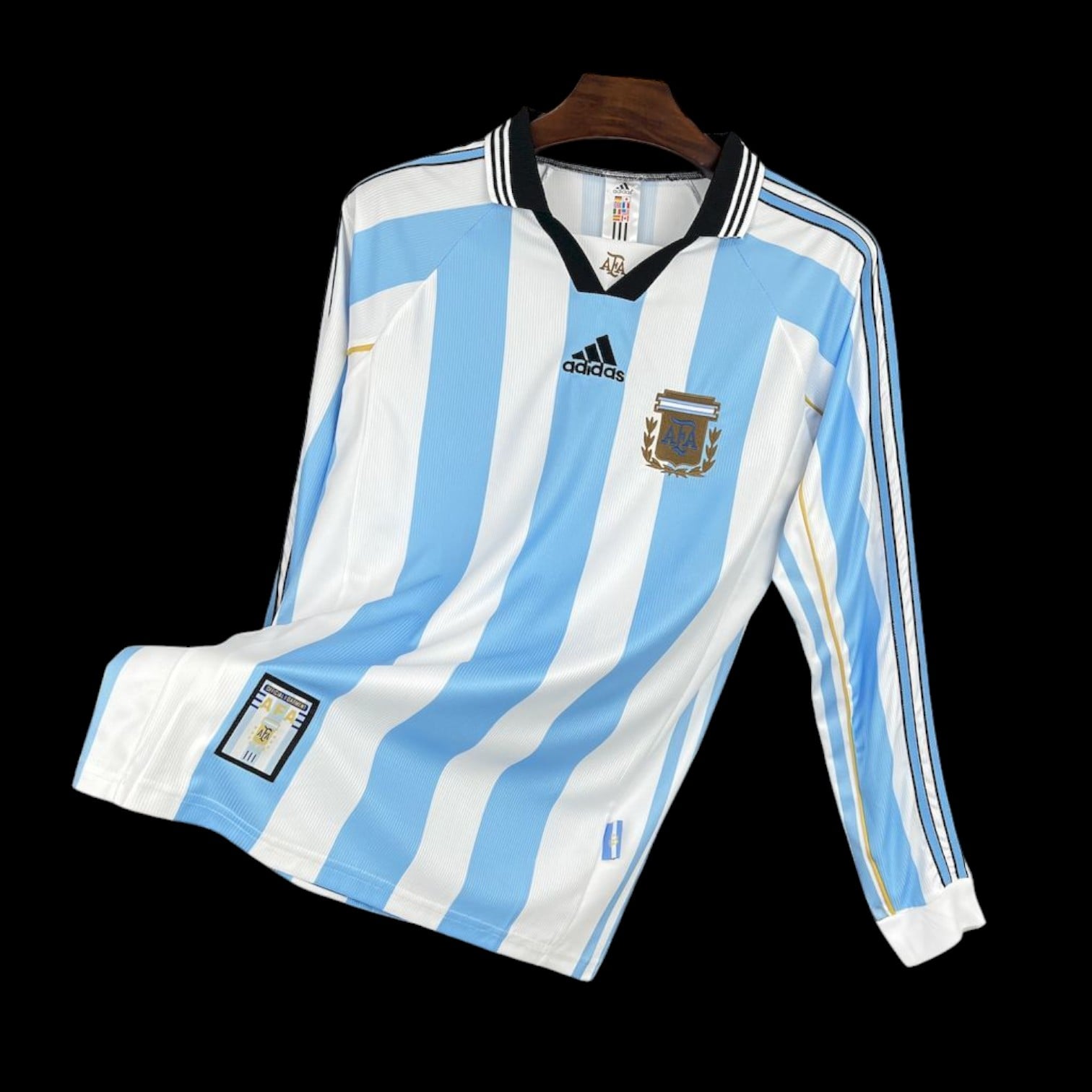 Maillot Argentine Manches Longues Domicile Rétro 1998