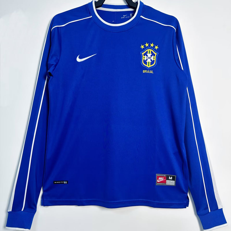 Maillot Brésil Extérieur Manches Longues Rétro 1998