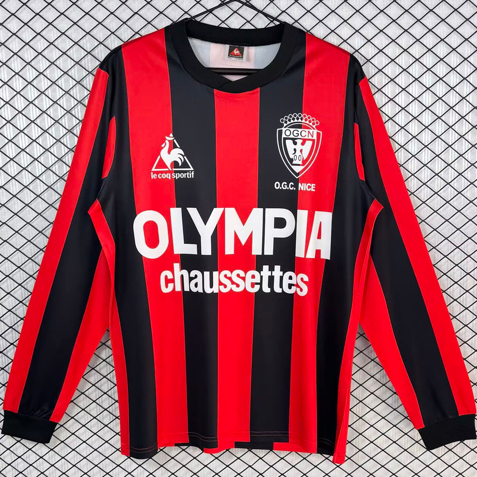 Maillot Nice Domicile Manches Longues Rétro