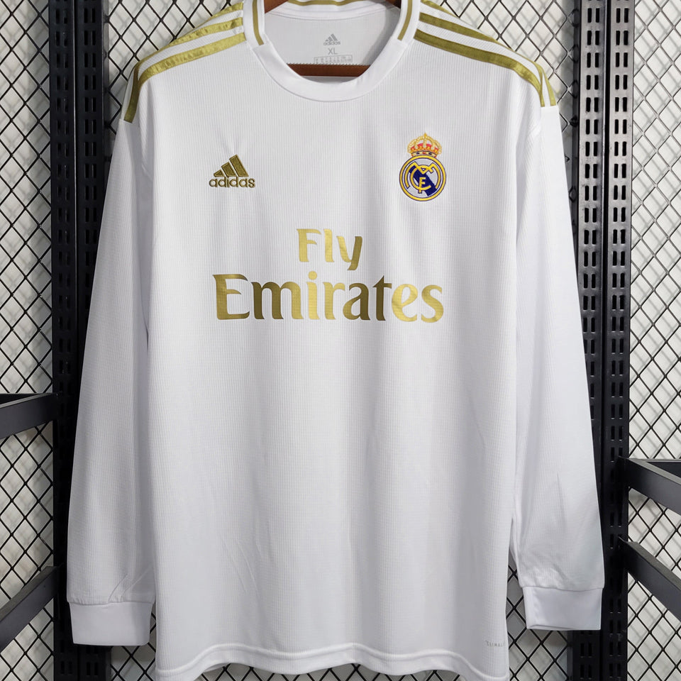Maillot Real Madrid Domicile Manches Longues Rétro 2019/20