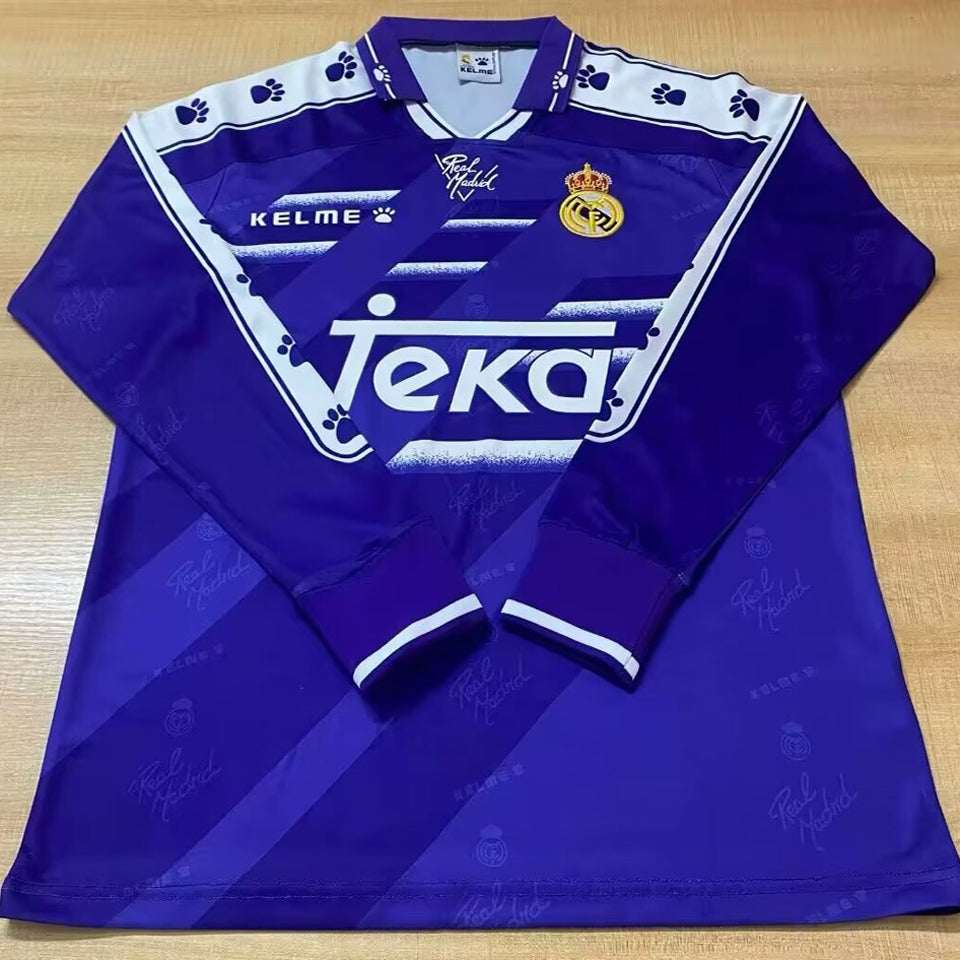 Maillot Real Madrid Extérieur Manches Longues Rétro