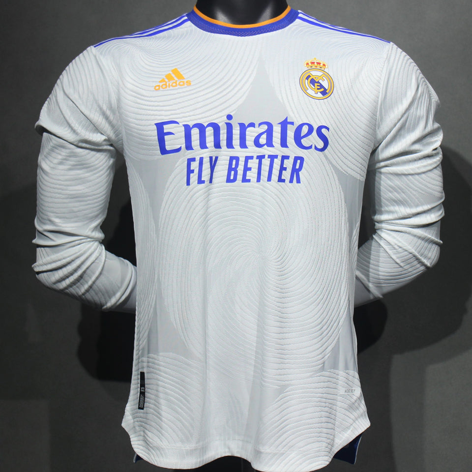 Maillot Real Madrid Domicile Manches Longues 2021/22 (Version Joueur)