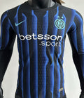 Maillot Inter Milan Domicile Manches Longues 2025/26 (Version Joueur)