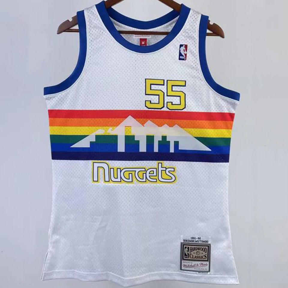 Maillot Nuggets Mutombo 55 Rétro 1991/92