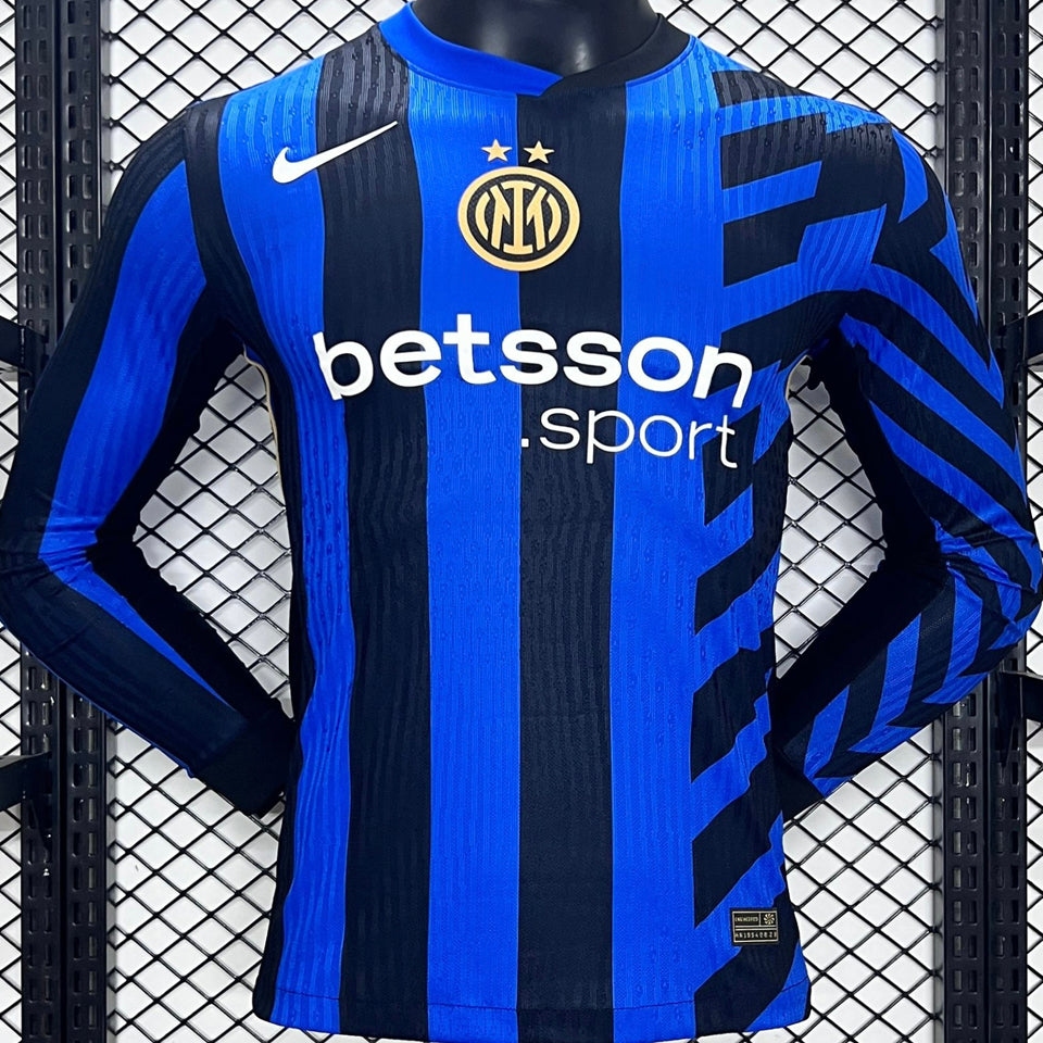 Maillot Inter Milan Domicile Manches Longues 2024/25 (Version Joueur)