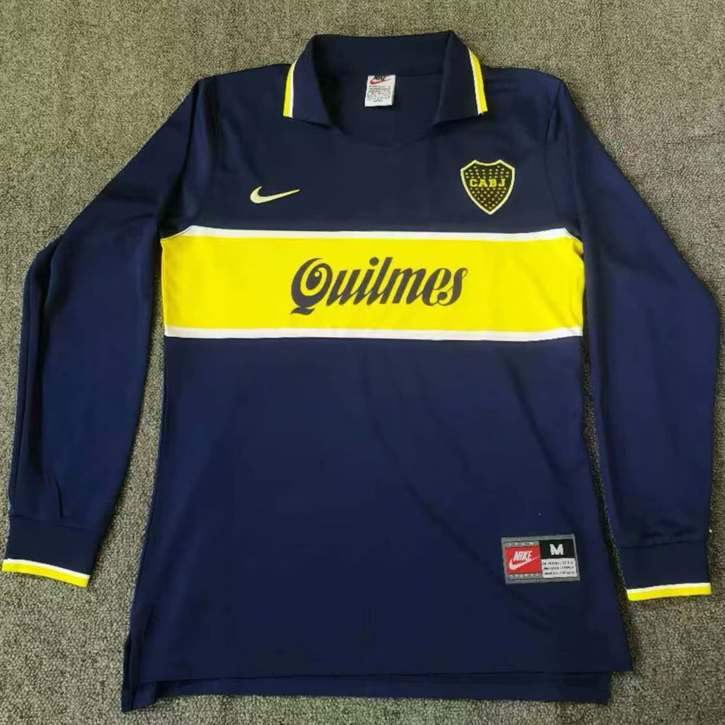 Maillot Boca Juniors Domicile Manches Longues Rétro 1997