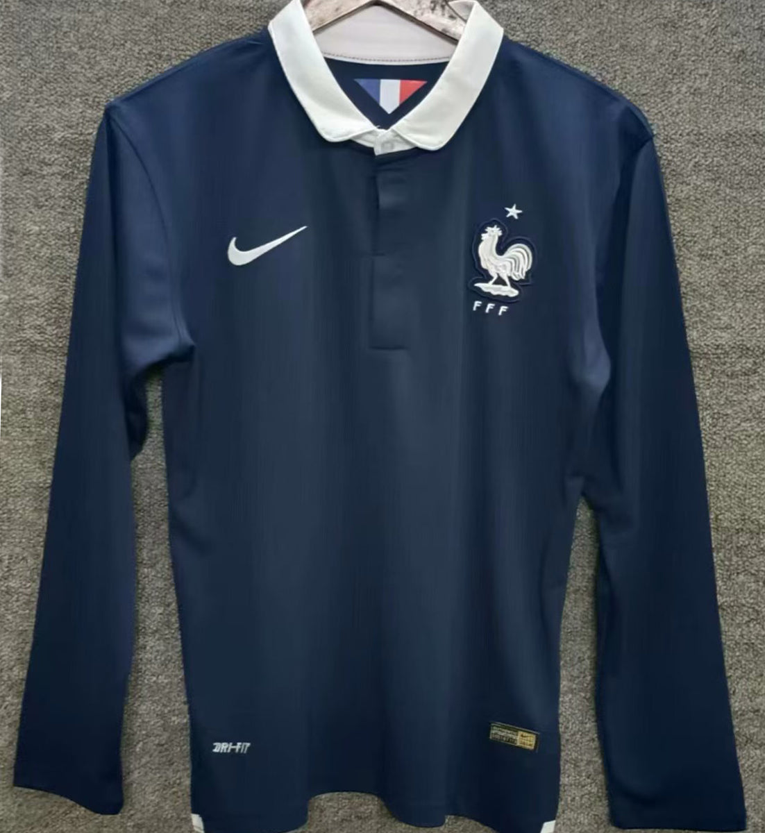 Maillot France Domicile Manches Longues Rétro