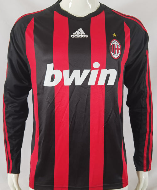 Maillot AC Milan Domicile Manches Longues Rétro 2008/09