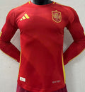 Maillot Espagne Domicile Manches Longues 2024/25 (Version Joueur)