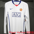 Maillot Manchester United Extérieur Manches Longues Rétro 2008 (Version Joueur)