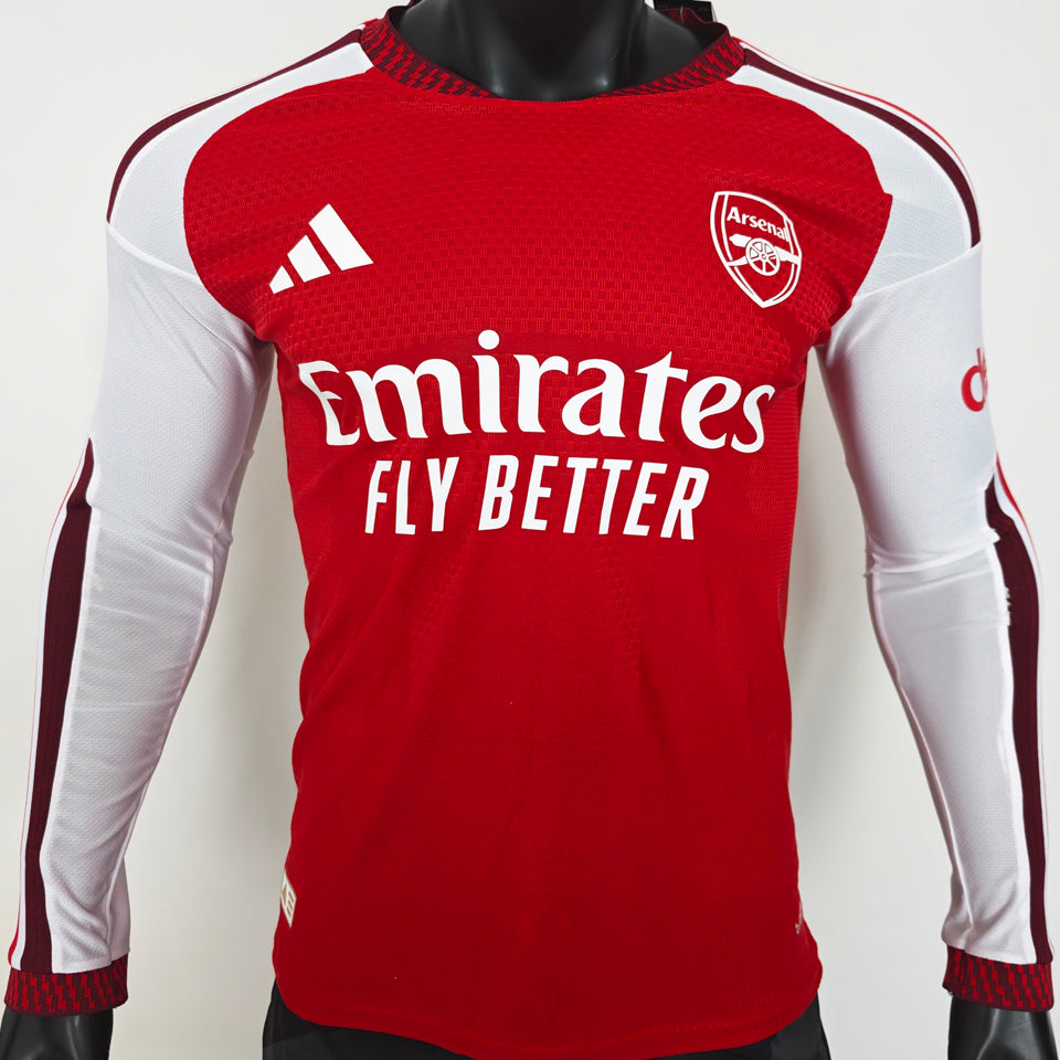 Maillot Arsenal Domicile Manches Longues 2026/27 (Version Joueur)