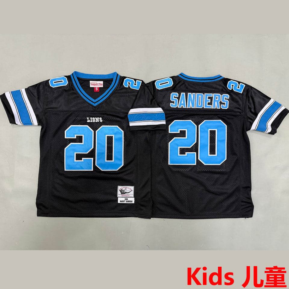 Maillot Sanders 20 Detroit Lions Rétro Enfant