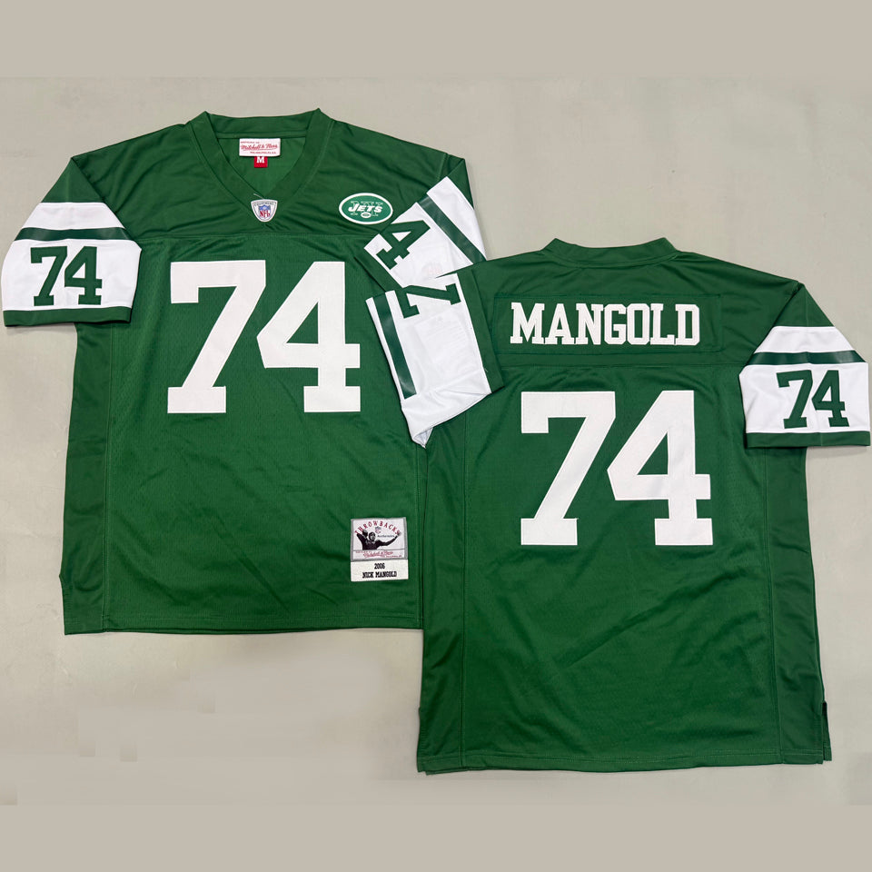Maillot Mangold 74 Men S New York Jets Rétro