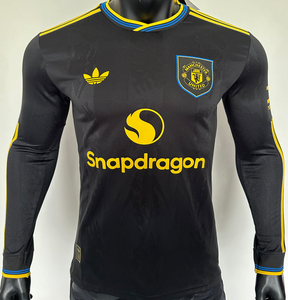 Maillot Manchester United Third Manches Longues 2025/26 (Version Joueur)