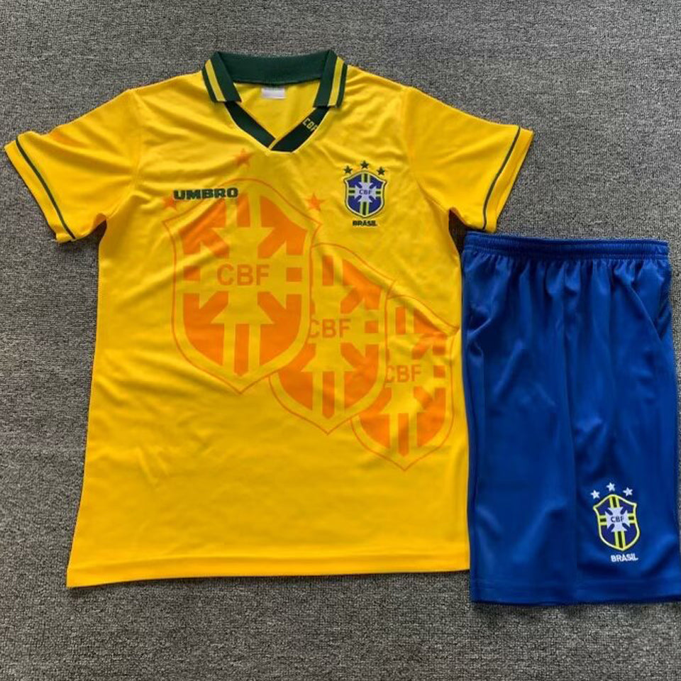 Maillot Brésil Domicile Rétro 1994 Enfant