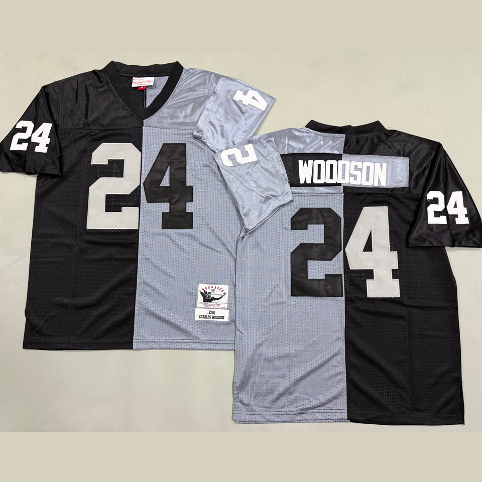 Maillot Woodson 24 Men S Las Vegas Raiders Rétro