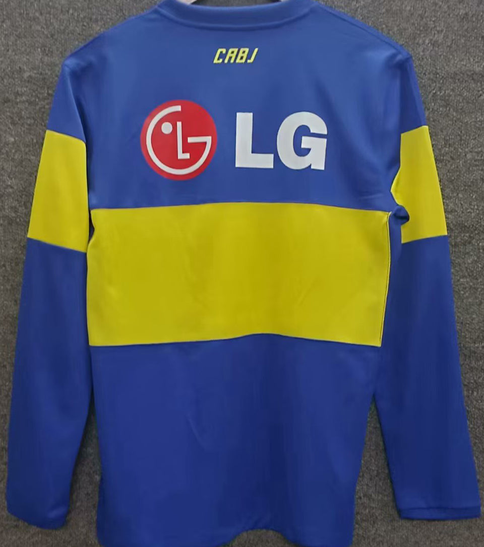 Maillot Boca Juniors Domicile Manches Longues Rétro 2011/12