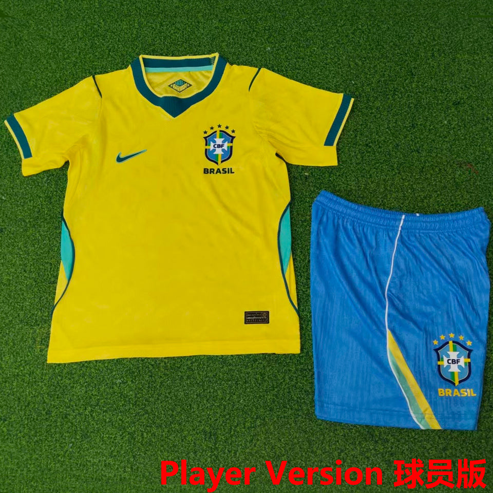 Maillot Brésil Domicile 2026/27 Enfant (Version Joueur)