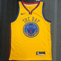 Maillot Warriors Thompson 11 The Bay Nba Jerseys Hot Pressed 2018