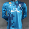 Maillot Real Madrid Third Manches Longues Rétro 2017/18 (Version Joueur)