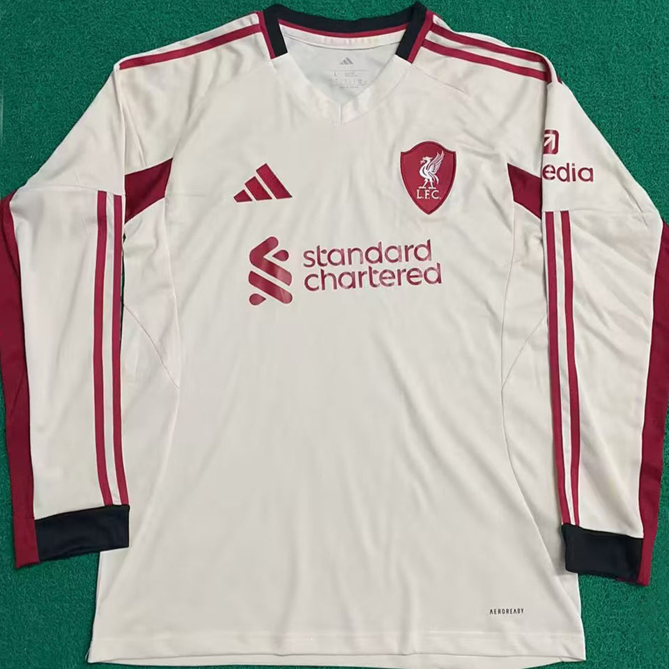 Maillot Liverpool Extérieur Manches Longues 2025/26