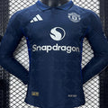 Maillot Manchester United Extérieur Manches Longues 2024/25 (Version Joueur)