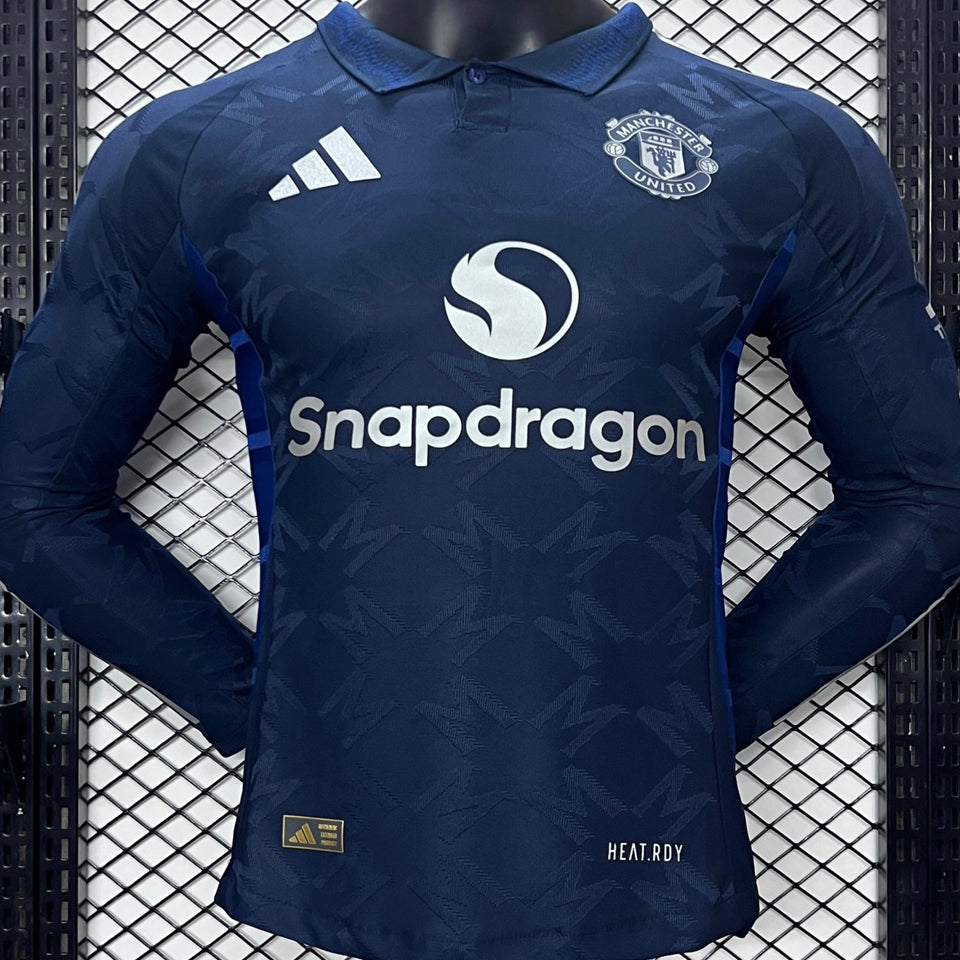 Maillot Manchester United Extérieur Manches Longues 2024/25 (Version Joueur)