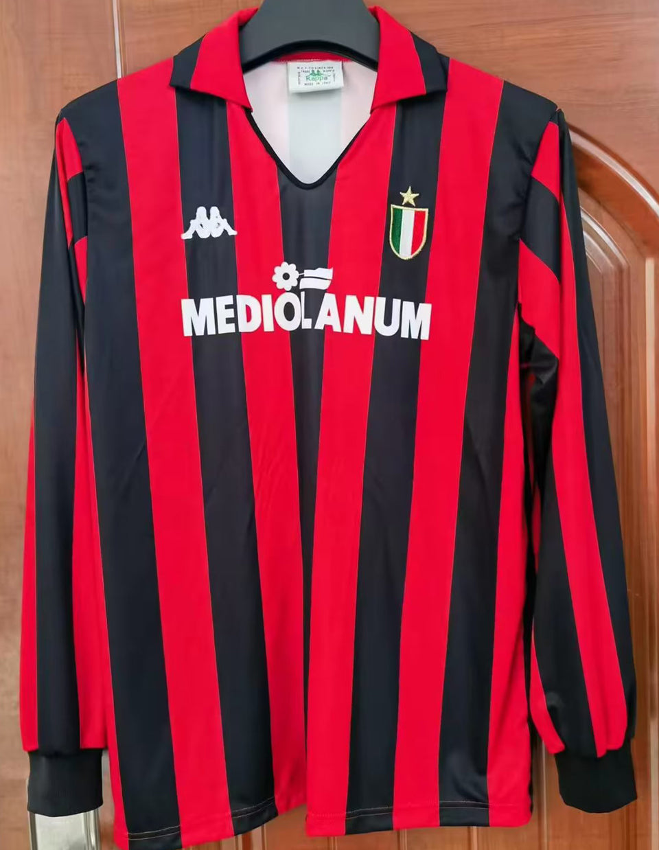 Maillot AC Milan Domicile Manches Longues Rétro 1988/89