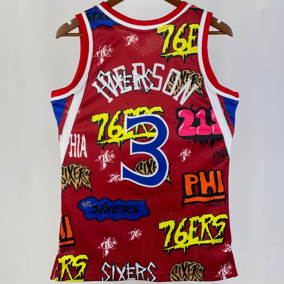 Maillot 76Ers Iverson 3 Rétro 1996/97