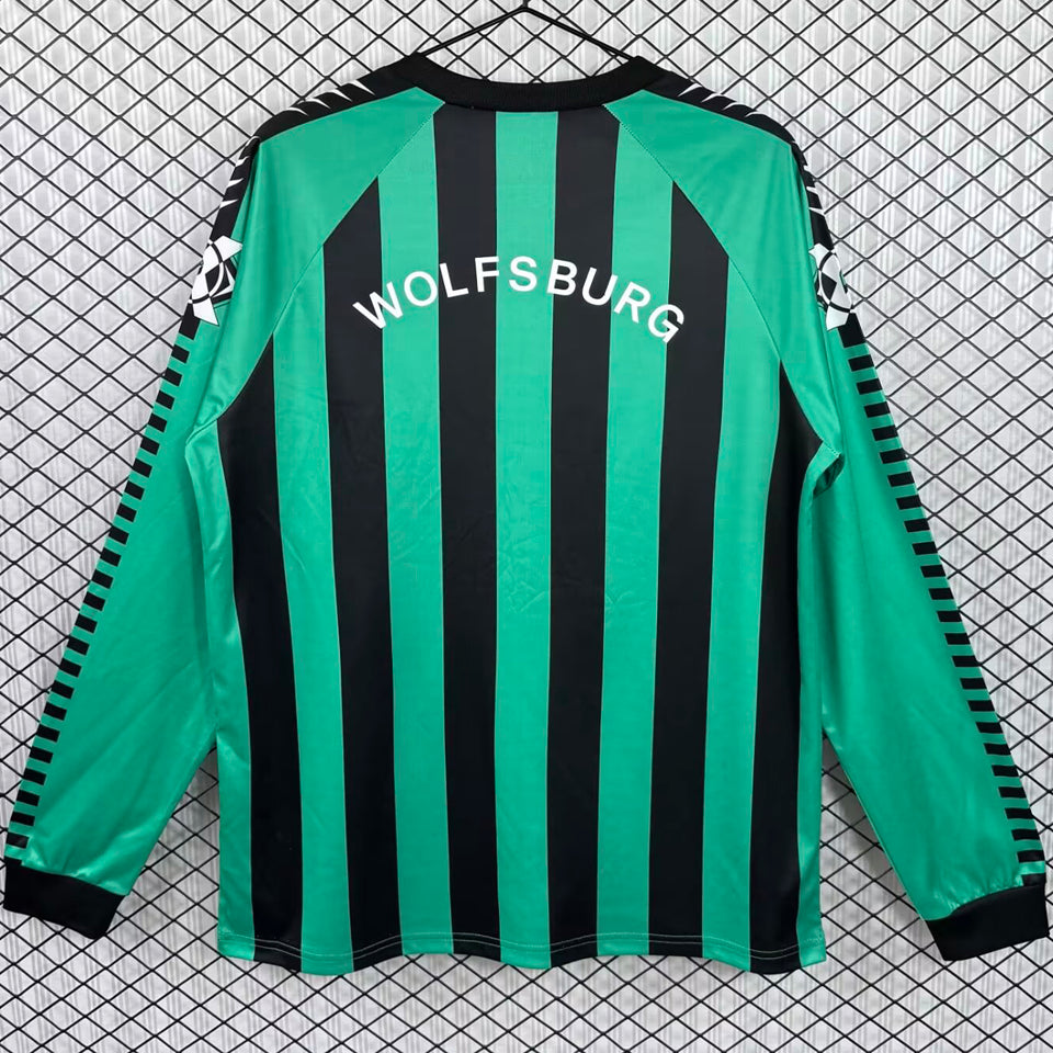 Maillot 95 Wolfsburg Extérieur Manches Longues Rétro