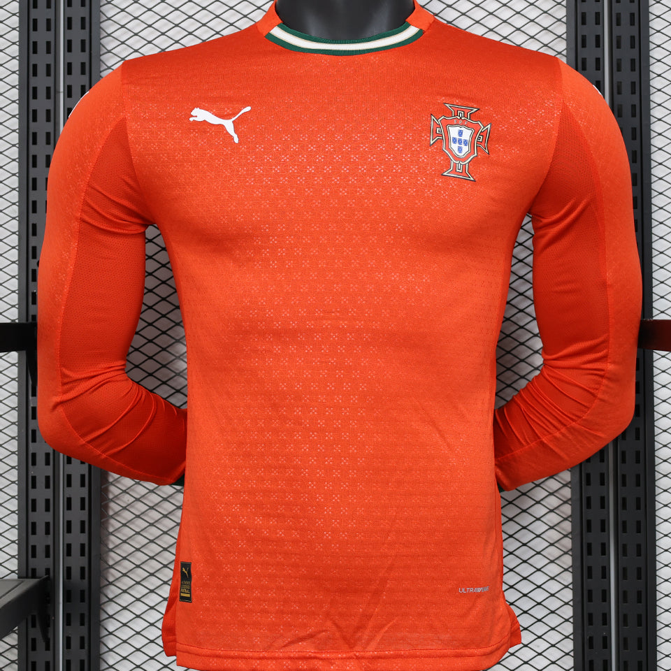 Maillot Portugal Domicile Manches Longues 2025 (Version Joueur)