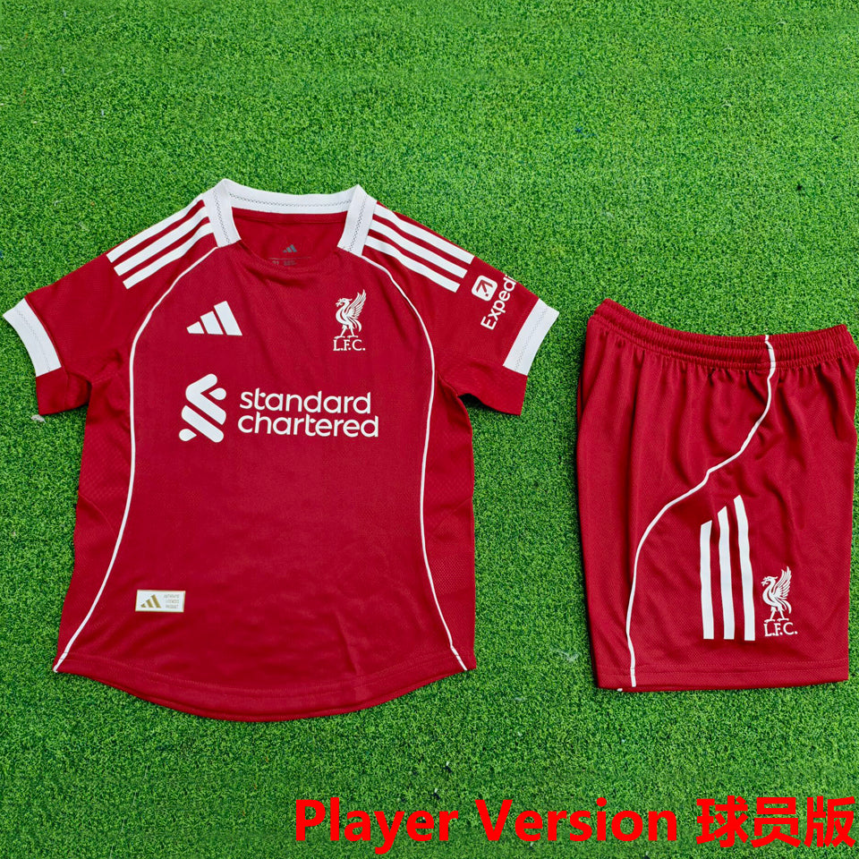 Maillot Liverpool Domicile 2025 Enfant (Version Joueur)