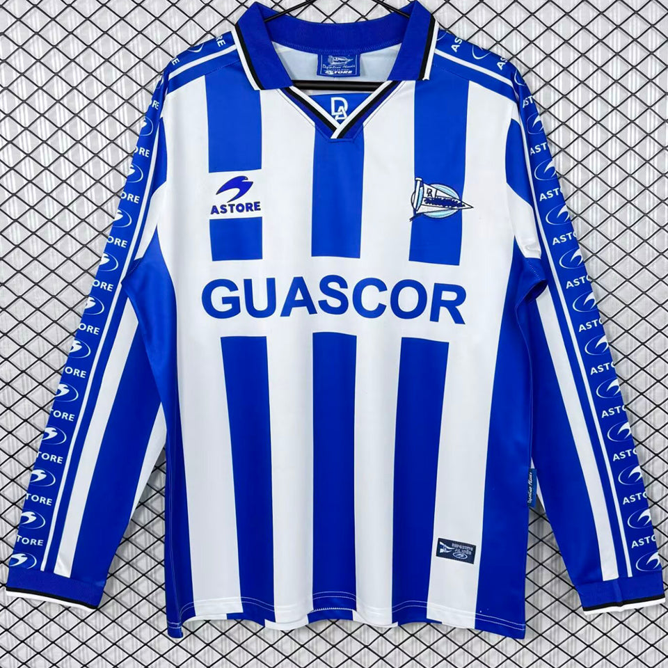 Maillot Alavés Domicile Manches Longues Rétro 1998