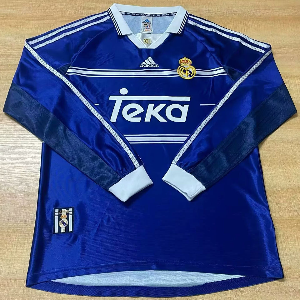 Maillot Real Madrid Extérieur Manches Longues Rétro 1998/99