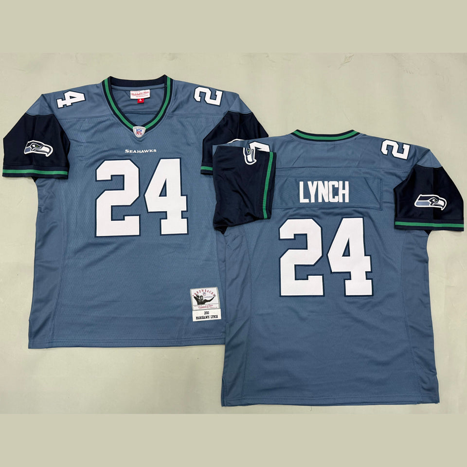 Maillot Lynch 24 Seattle Seahawks Rétro