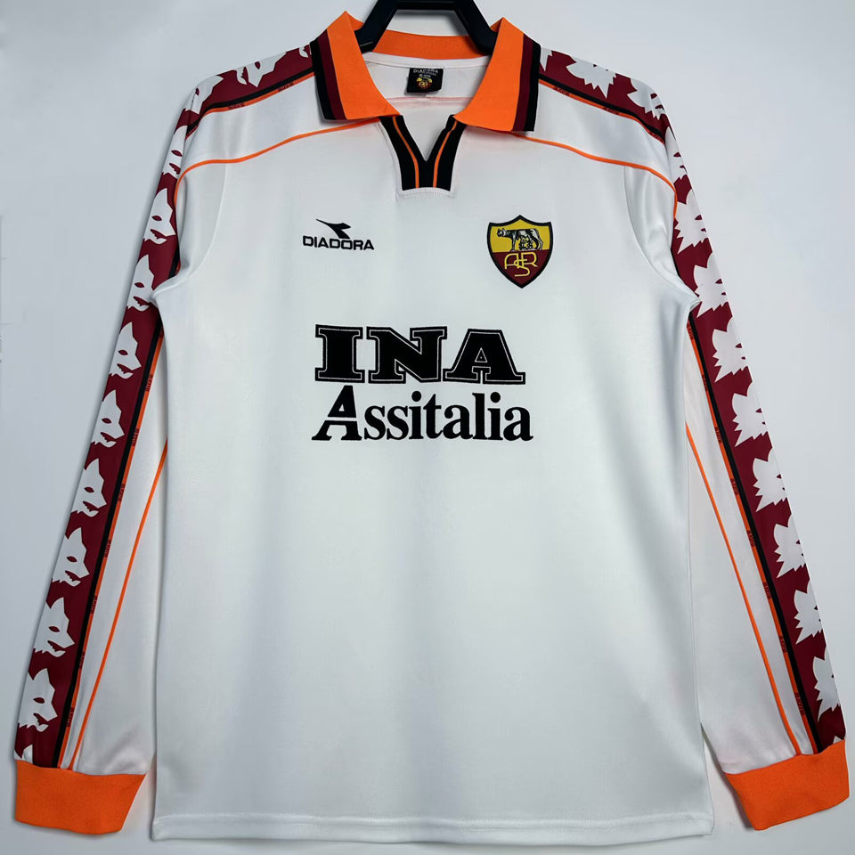 Maillot AS Roma Extérieur Manches Longues Rétro 1998/99