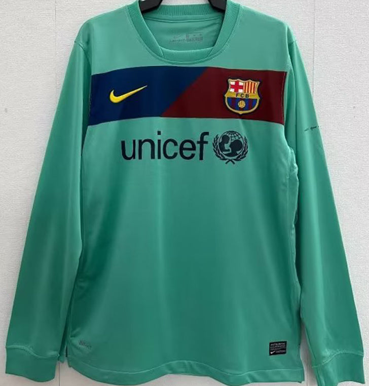 Maillot Barcelone Extérieur Manches Longues Rétro 2010/11