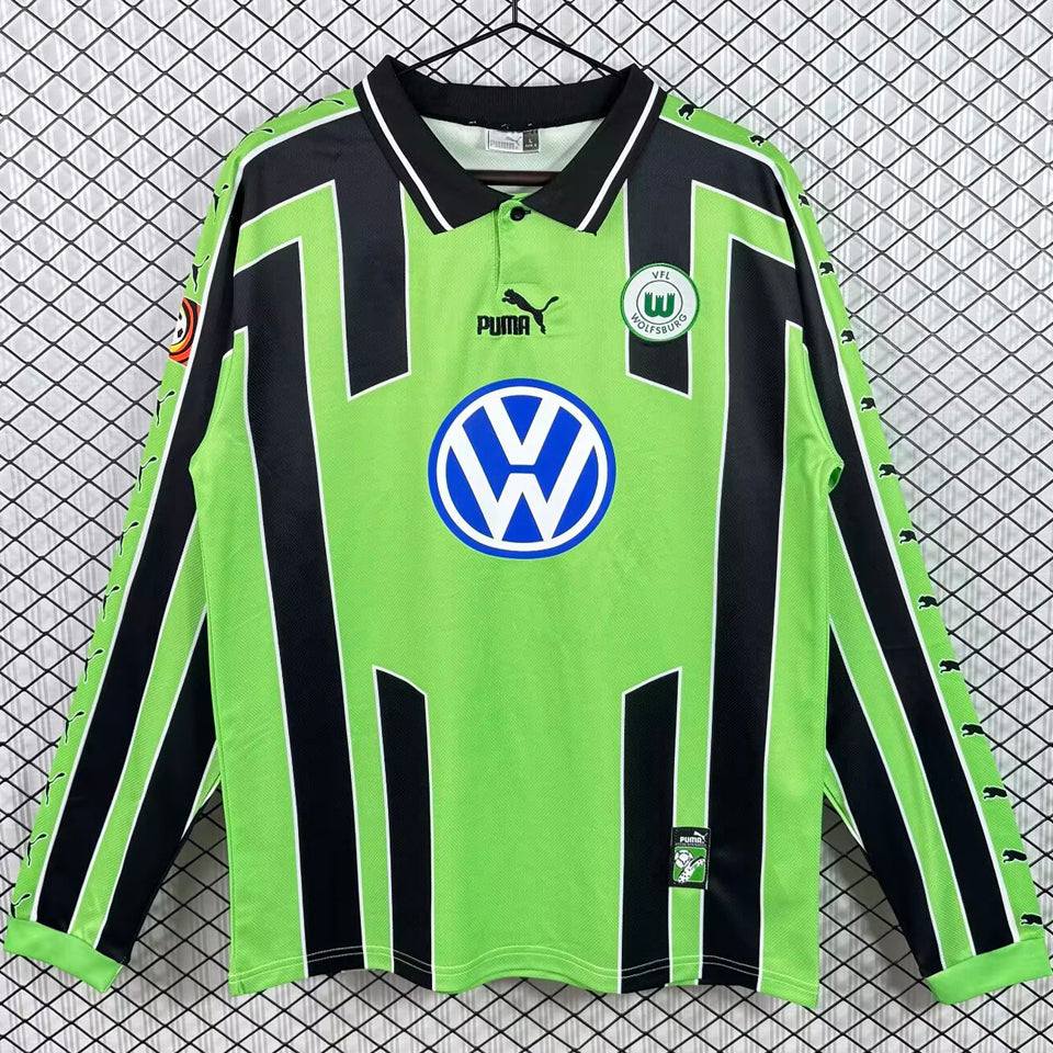 Maillot 00 Wolfsburg Extérieur Manches Longues Rétro