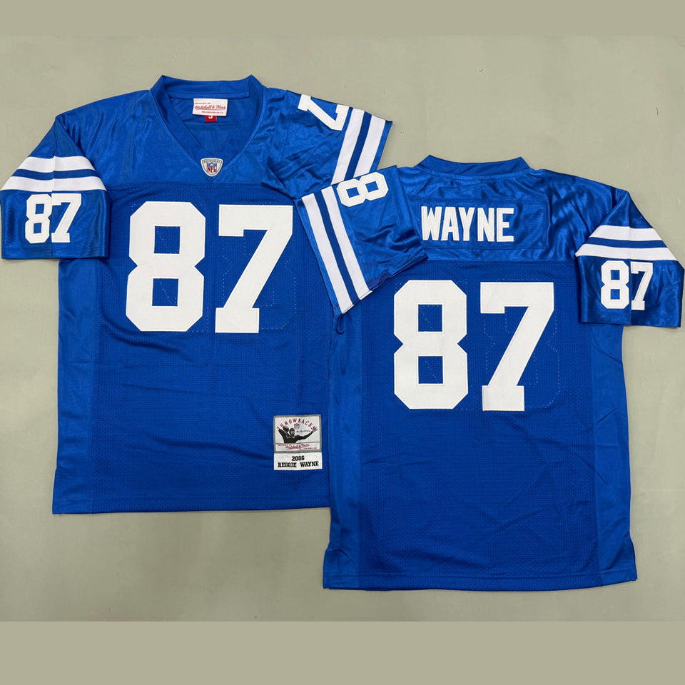 Maillot Wayne 87 Men S Indianapolis Colts Rétro