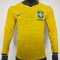 Maillot Brésil Domicile Manches Longues 2026/27 (Version Joueur)