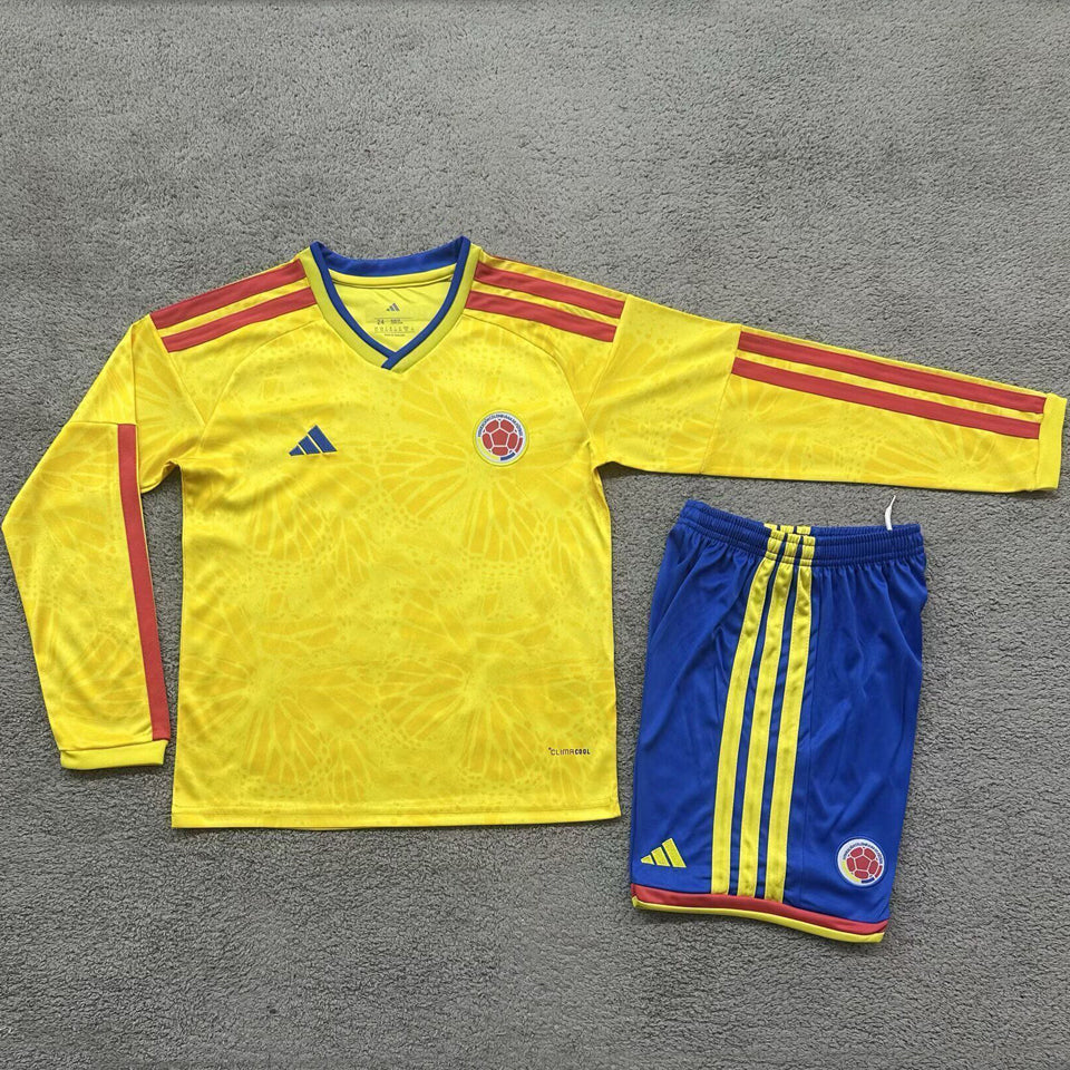 Maillot Colombie Domicile Manches Longues 2026 Enfant