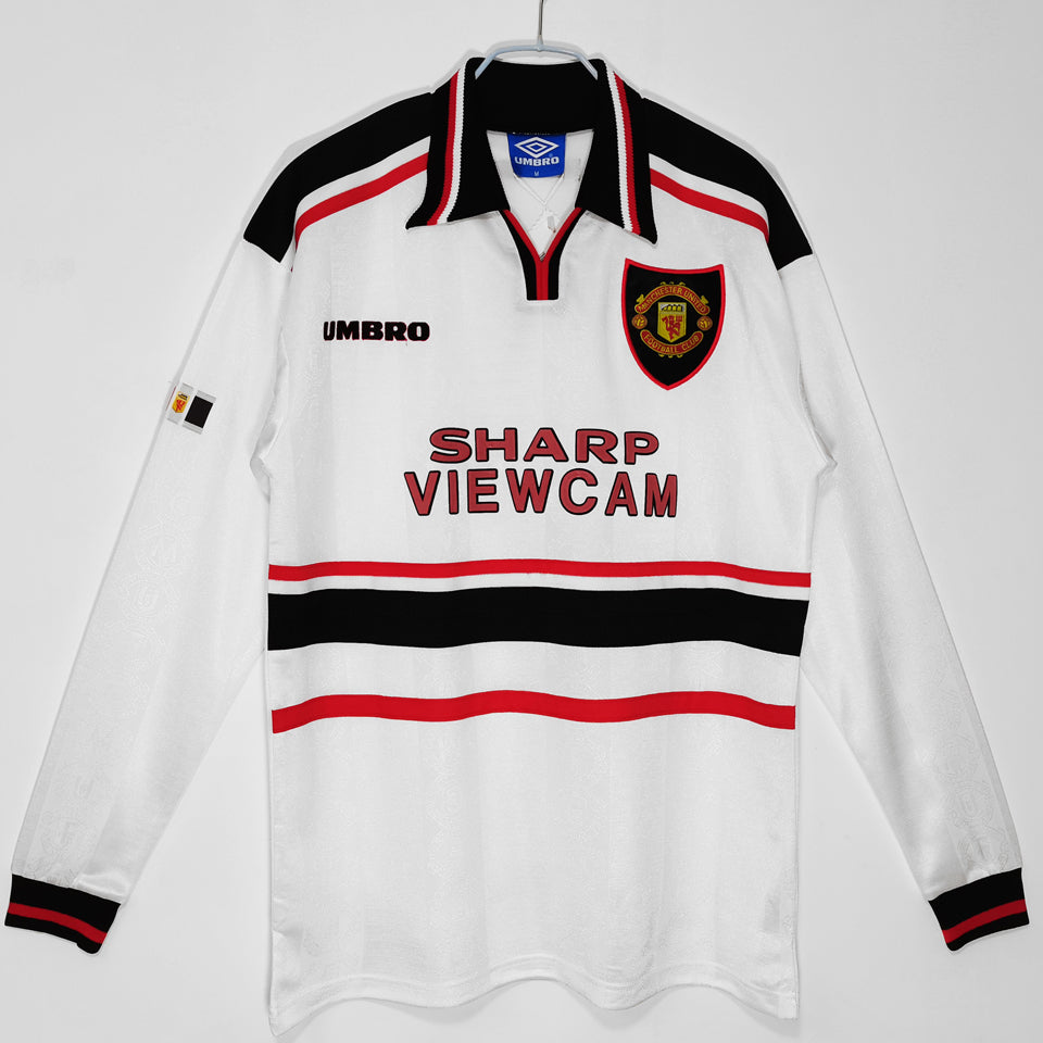 Maillot Manchester United Extérieur Manches Longues Rétro 1998/99