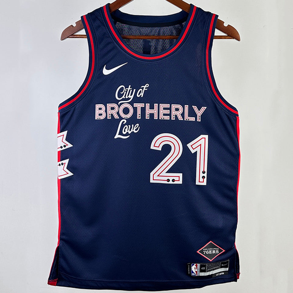 Maillot 76Ers Pichardson 0 Khaki Nba Jerseys 2024
